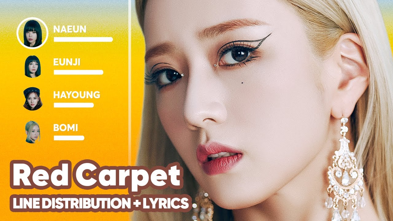 Apink YOS - Red Carpet (Line Distribution + Lyrics Karaoke) PATREON REQUESTED
