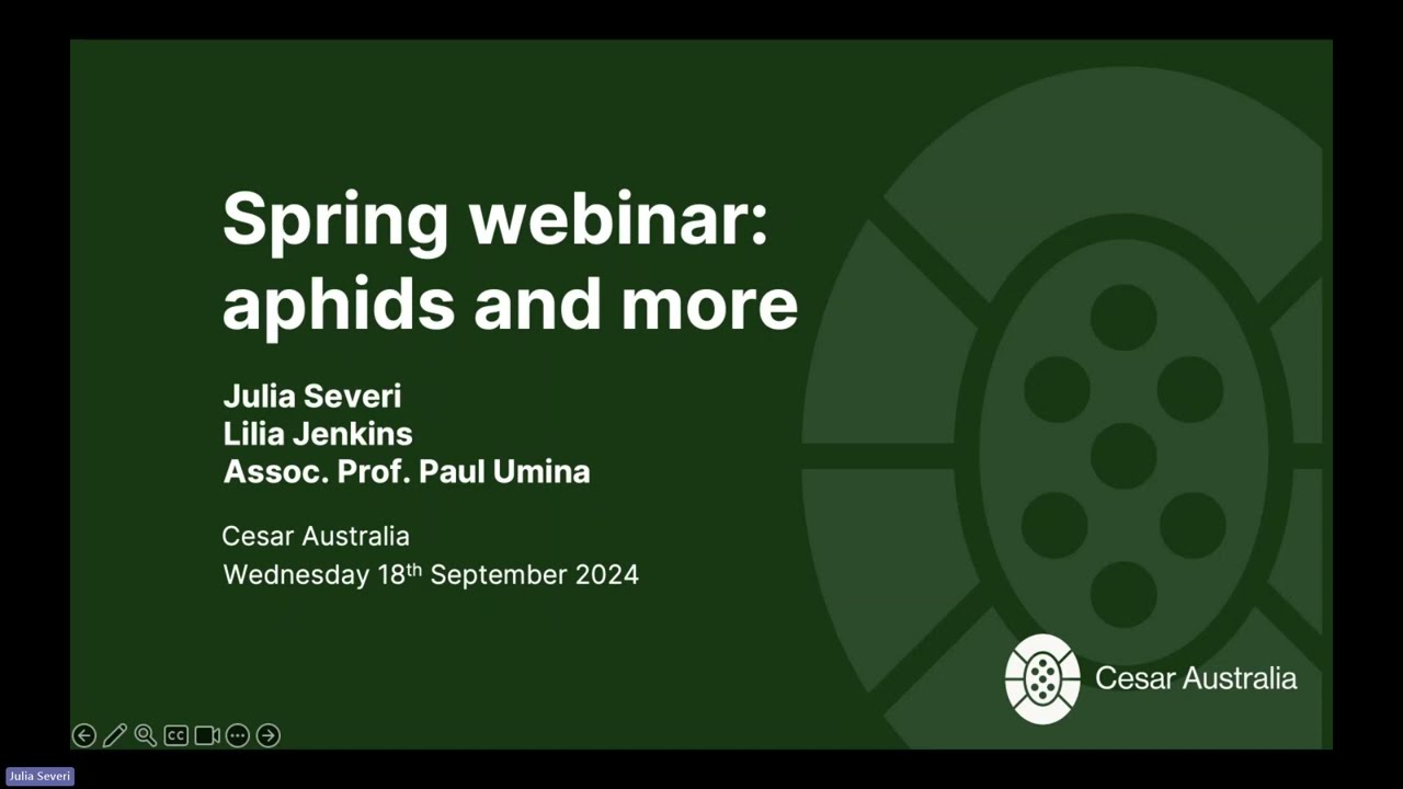 Pestfacts south-eastern spring webinar: aphids and more
