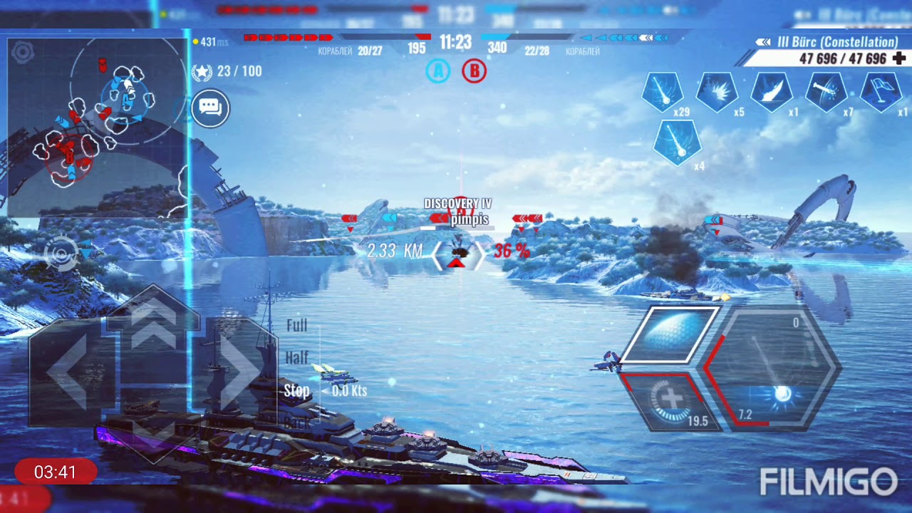 Constellation/7 kills/237K damage-Pacific Warships