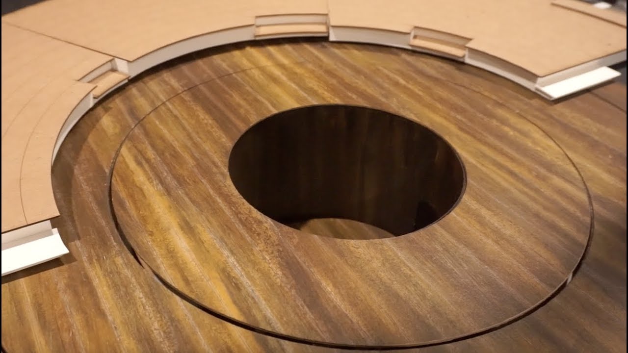 Making Hadestown Broadway Stage Model Turntable Lift