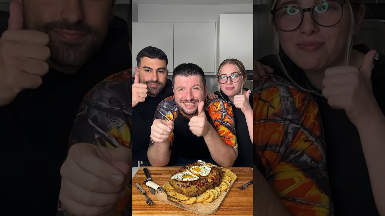 MILANESA GIGANTE y RELLENA (Receta) #shorts #milanesas #comidaargentina