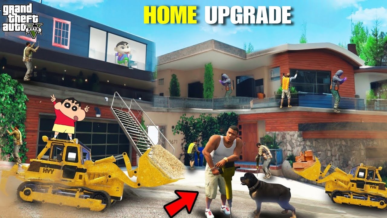 GTA 5: Franklin Shinchan Ultimate Luxury House Upgrade GTA 5!