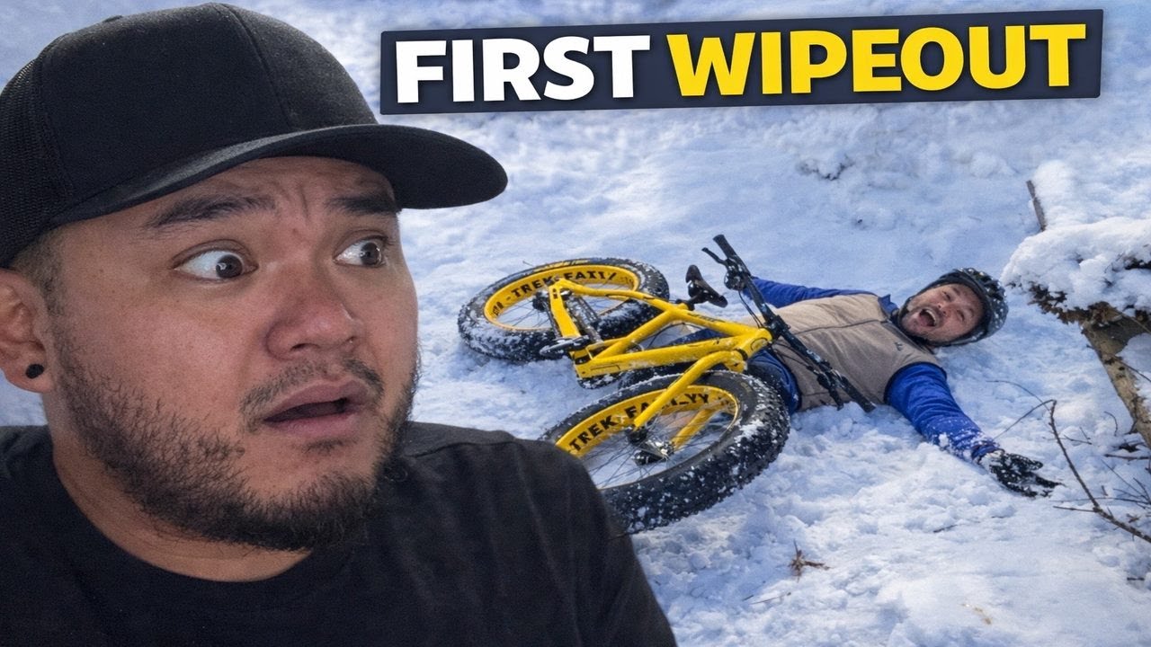 My First Fat Bike Wipeout in the Snow (Worth It LOL)
