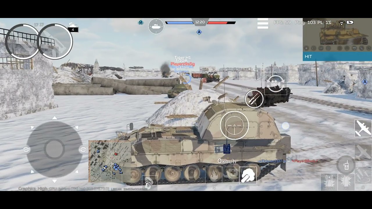 War Thunder mobile: PzH 2000 gameplay
