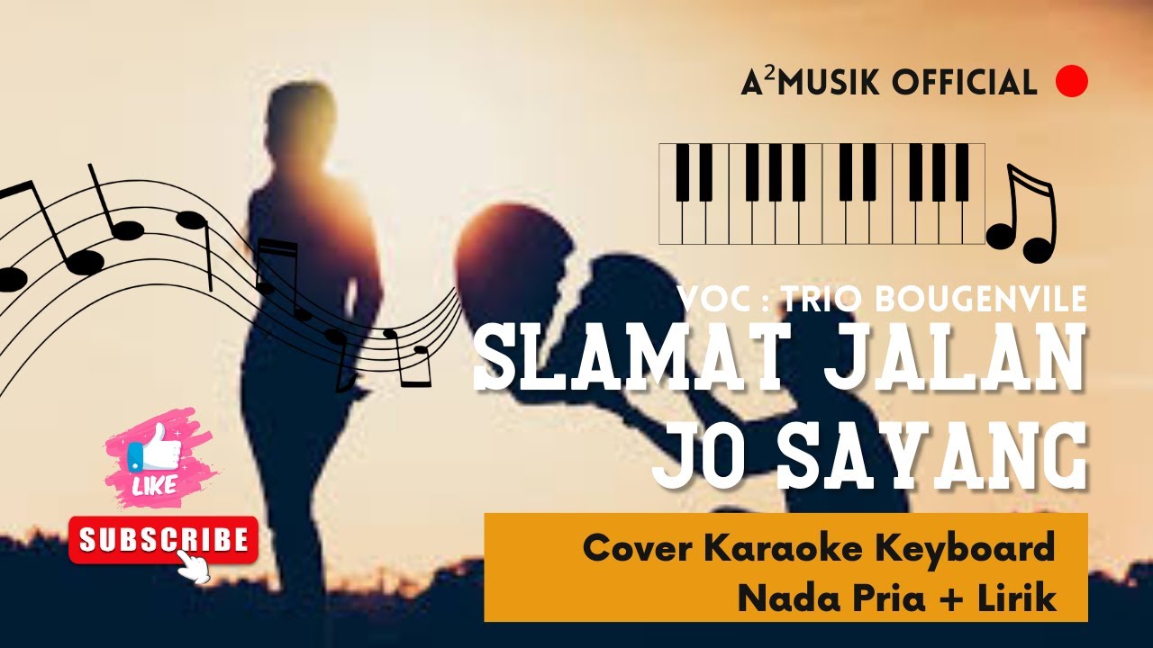 Karaoke Selamat Jalan Jo Sayang(Jangan pikir pikir itu so terjadi) Trio Bougenvile || Nada Pria