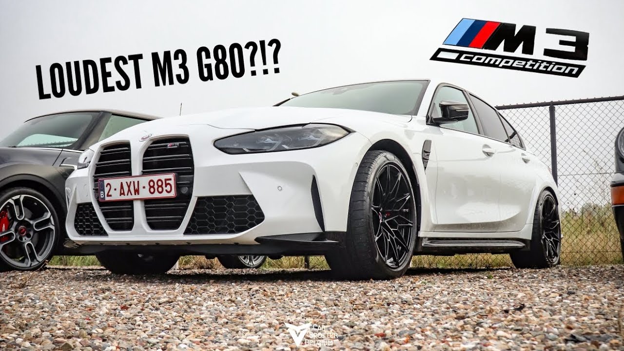 BMW M3 G80 competition! | Decat + Down pipe custom exhaust sound!
