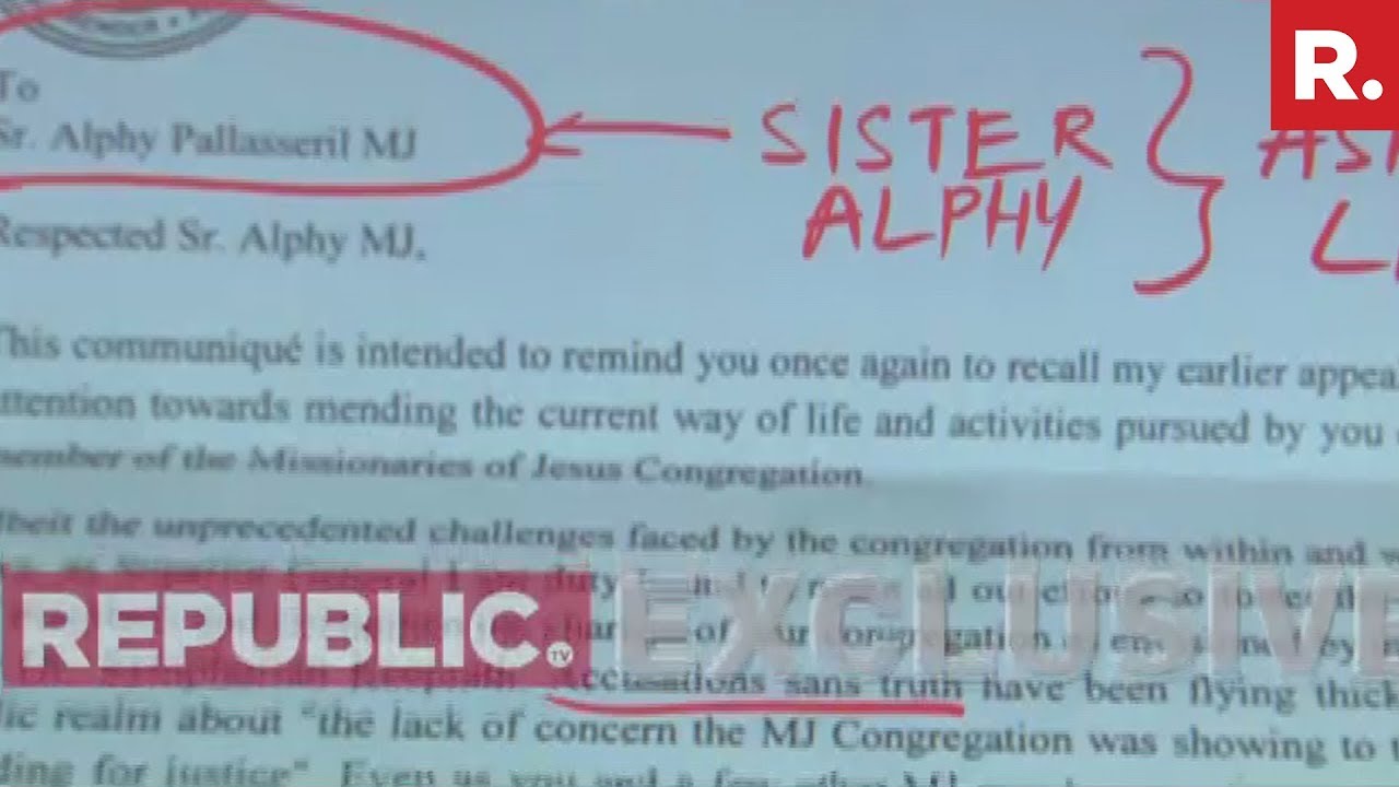 Church Body's Letter Accessed By Republic TV | #KeralaNunsPunished