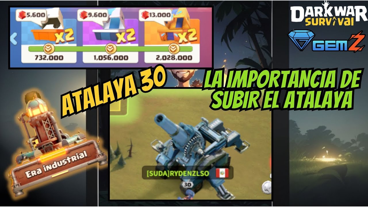 Dark War Survival: SUBÍ MI ATALAYA A 30 EN POCO TIEMPO !!