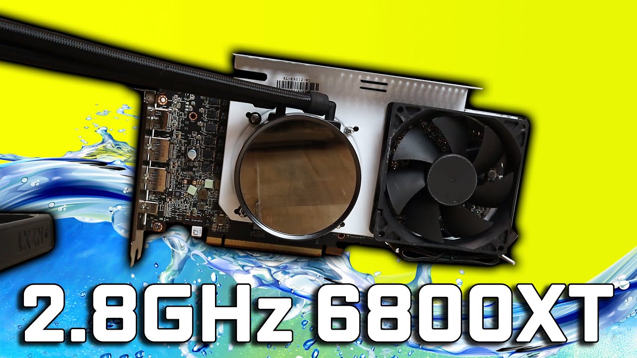 2.8GHz Water cooled RX 6800 XT OC - Big Navi Kraken G12 AIO