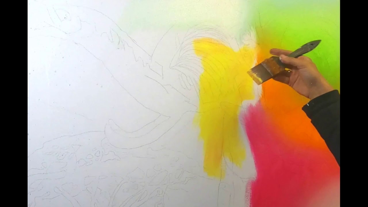 verblenden / blending / verwischen / Tutorial für Anfänger / beginner / Acryltechnik /blend