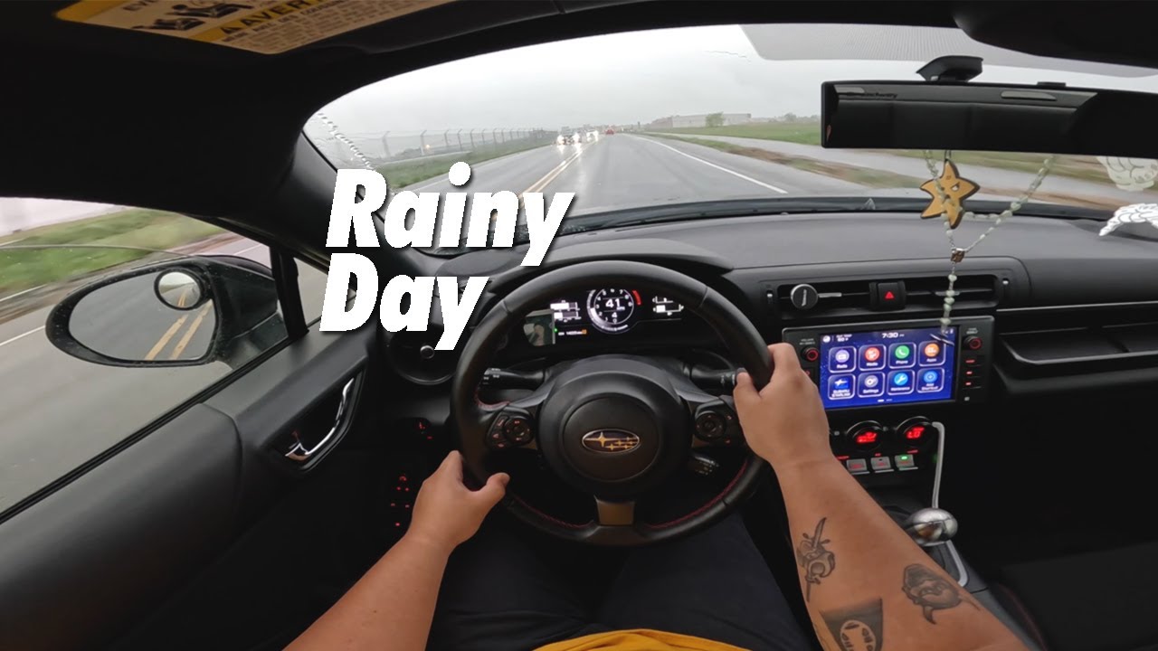 RAINY DAY | POV Drive | Subaru BRZ