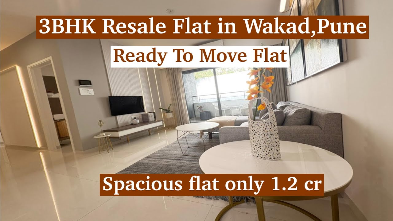 3BHK Resale Flat in Wakad, Pune | Spacious & Affordable @ ₹1.2 Cr | Property Tour 2025