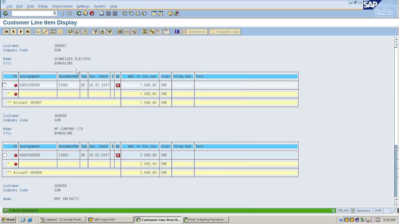 SAP Vendor and Customer Open Items Manual Clearing || Live Demo in System
