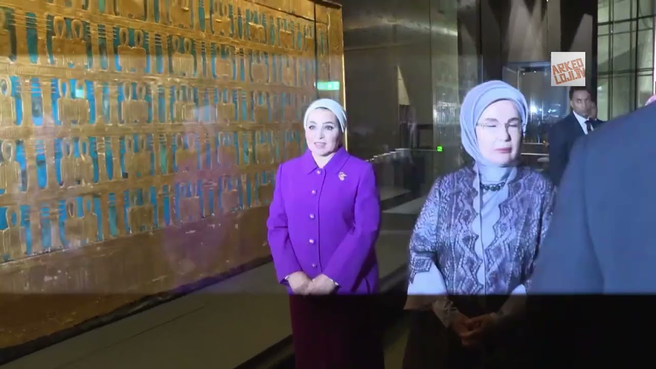 Türk ve Mısır 'First Lady'leri arkeoloji turundaydı