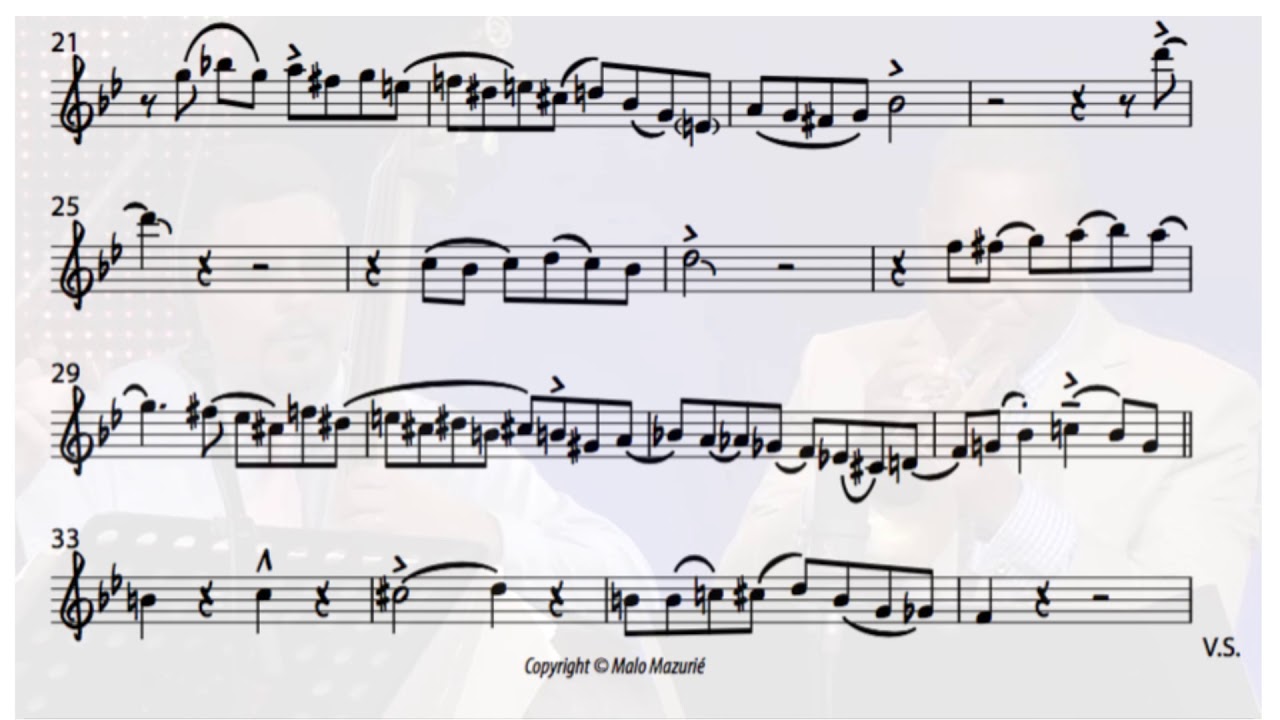 Wynton Marsalis - Sweet Georgia Brown  - SOLO TRANSCRIPTION (Bb)