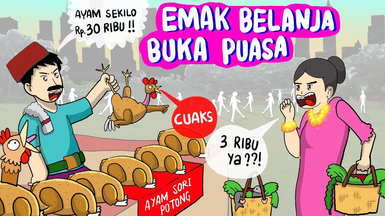 Kalau Nawar DAGANGAN BIKIN JANTUNGAN 😂 CUAAKKS - Animasi Sekolah Kartun Puasa Indonesia #kartunlucu
