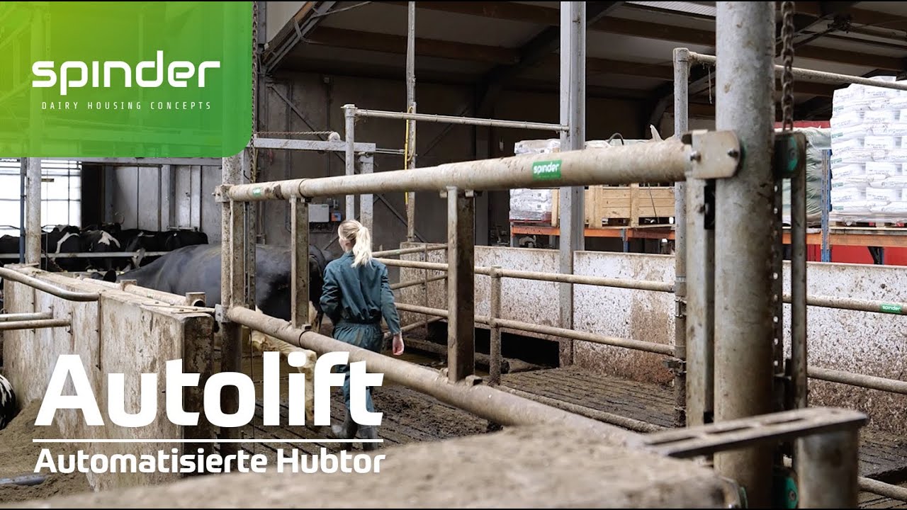 Automatisiertes Hubtor: Autolift von Spinder Dairy Housing Conceps