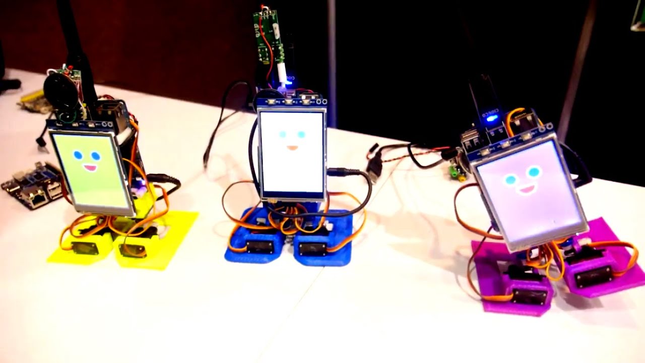 Robot Kit using Hardkernel ODROID-C1+, VU7 display, ODROID-XU4