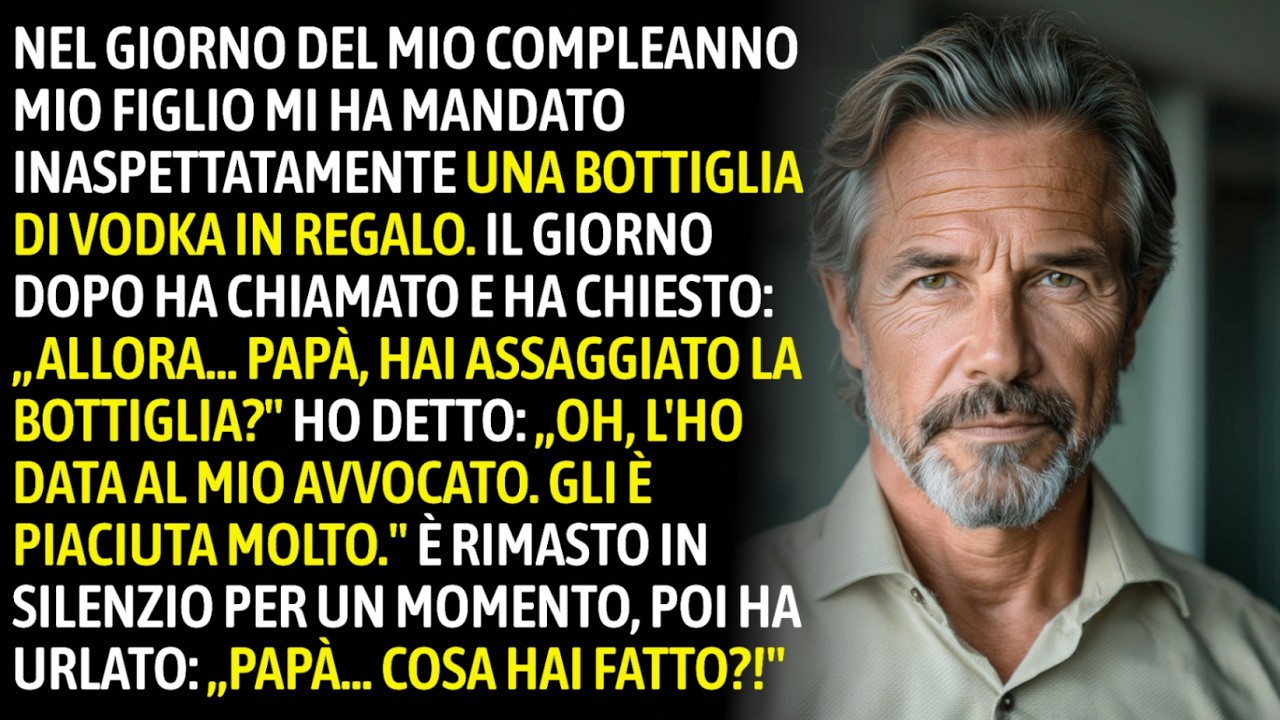 Mio Figlio Mi Ha Regalato La Vodka — L'ho Data Al Mio Avvocato… E Lui Ha Perso La Testa