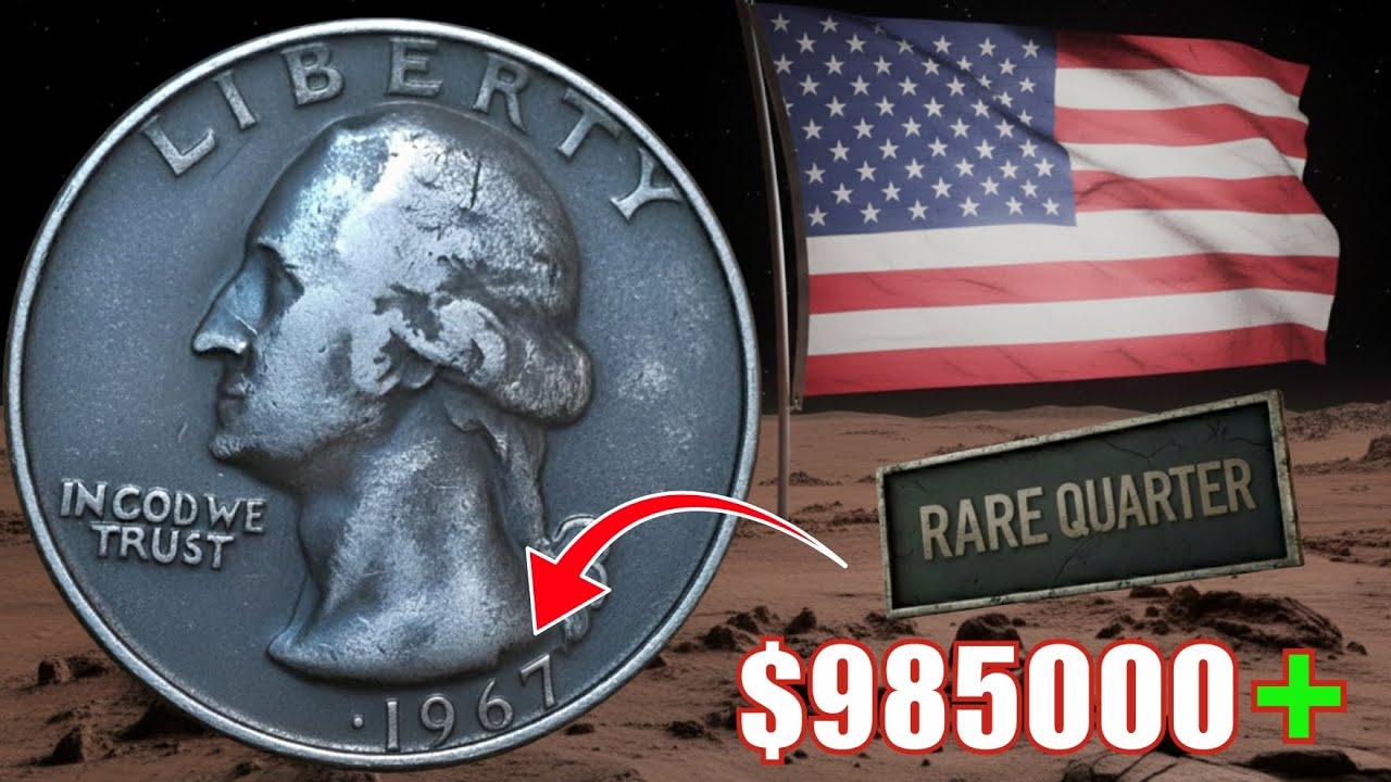 SUPER RARE 1967  QUARTER DOLLAR WORTH MILLION ! LUCKY IF YOU HAVE THIS
