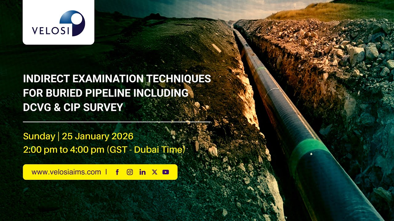 Indirect Examination Techniques for Buried Pipeline Including DCVG & CIP Survey | Velosi Webinar