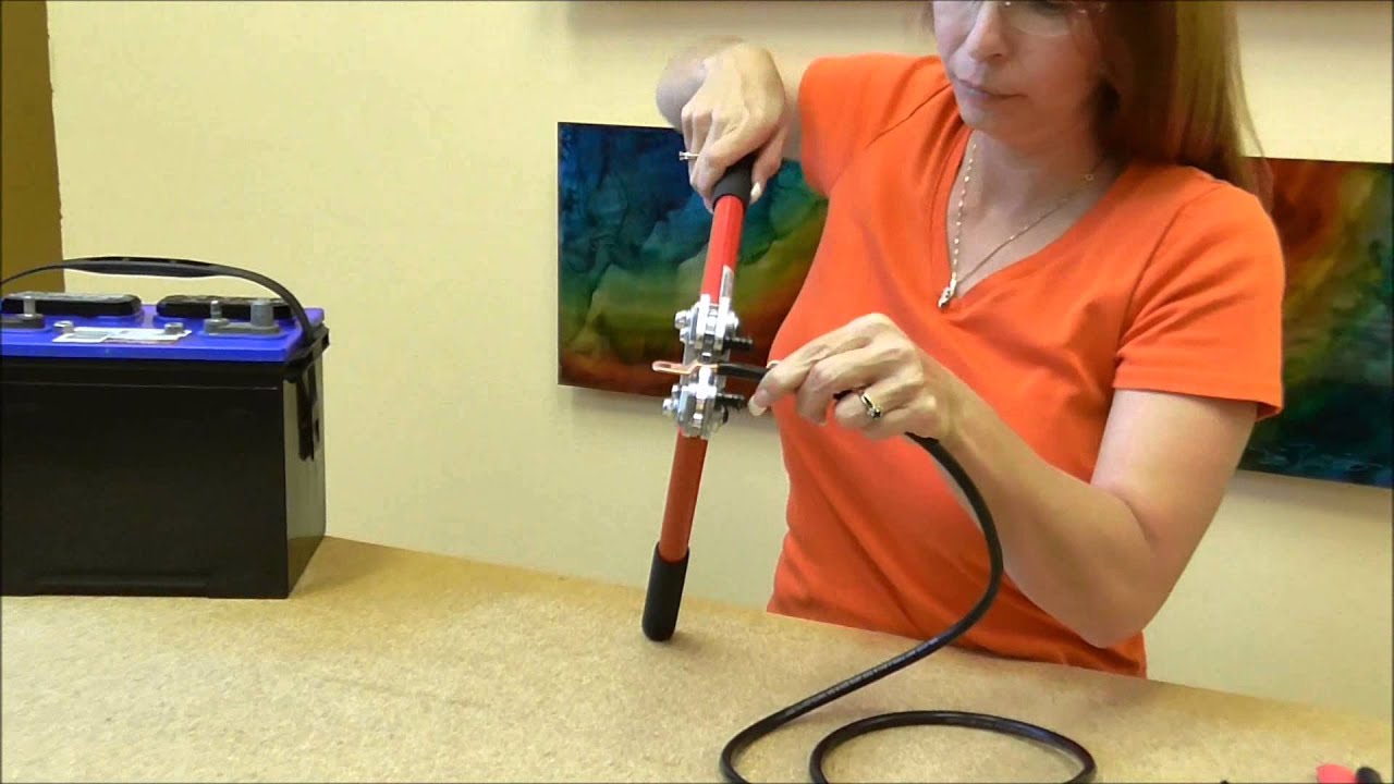 How to Attach Copper Cable Lugs to a Battery Cable