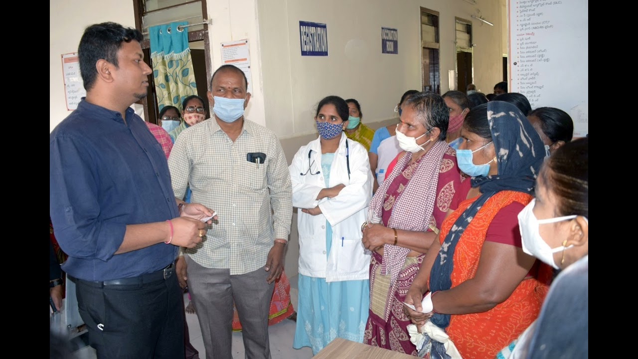 Sri Nishant Kumar, IAS Commissioner of GMC inspected Medical camp  at UPHC, Srinivasarao thota