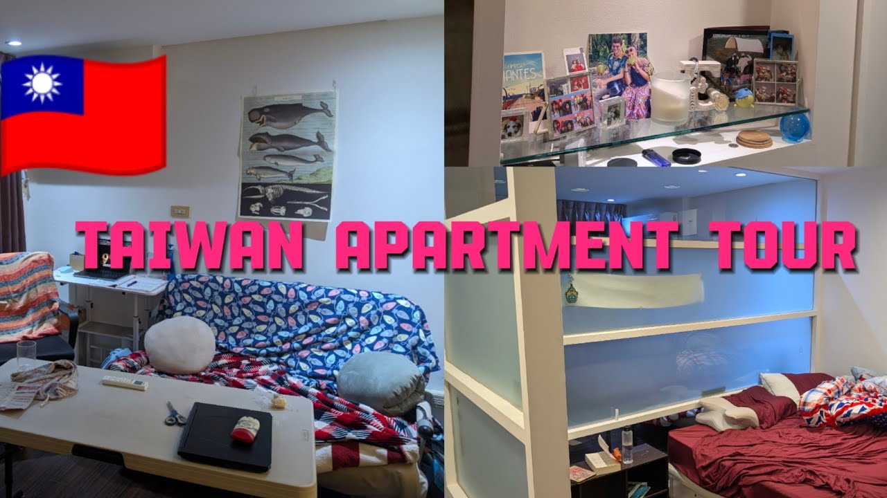 $400 Apartment Tour in Hsinchu, Taiwan - nice 15,000NTD apartment as a masters student! 🇹🇼