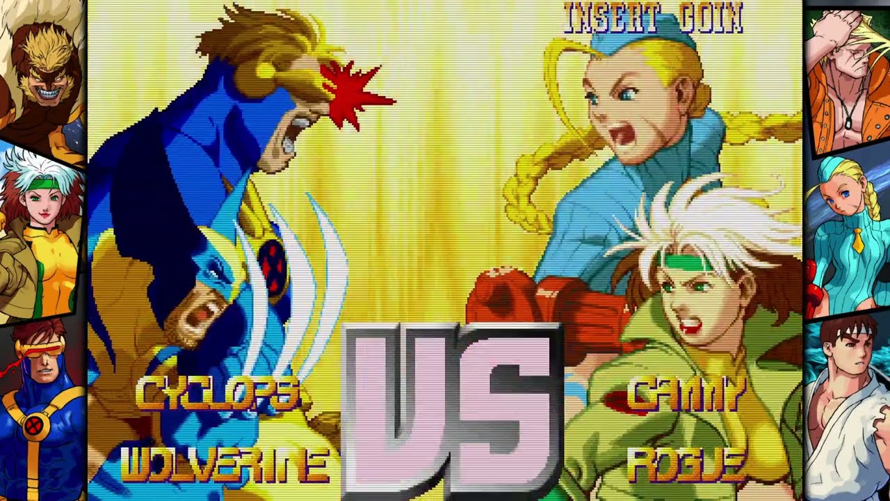 X-MEN VS STREET FIGHTER | CYCLOPS WOLVERINE Round 2