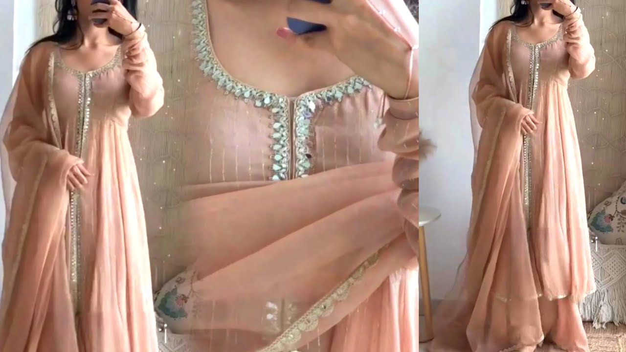 pintrest inspired dress Cutting and Stitching | Eid Dress Design 2025 | Outfit from scratch