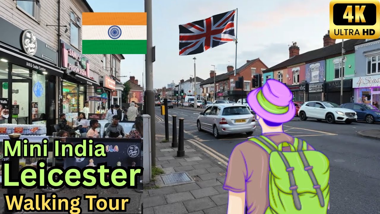 Leicester Mini India | Let’s Walk In Indian Bazaar In Leicester | 4K | Whisper Walks | #leicester