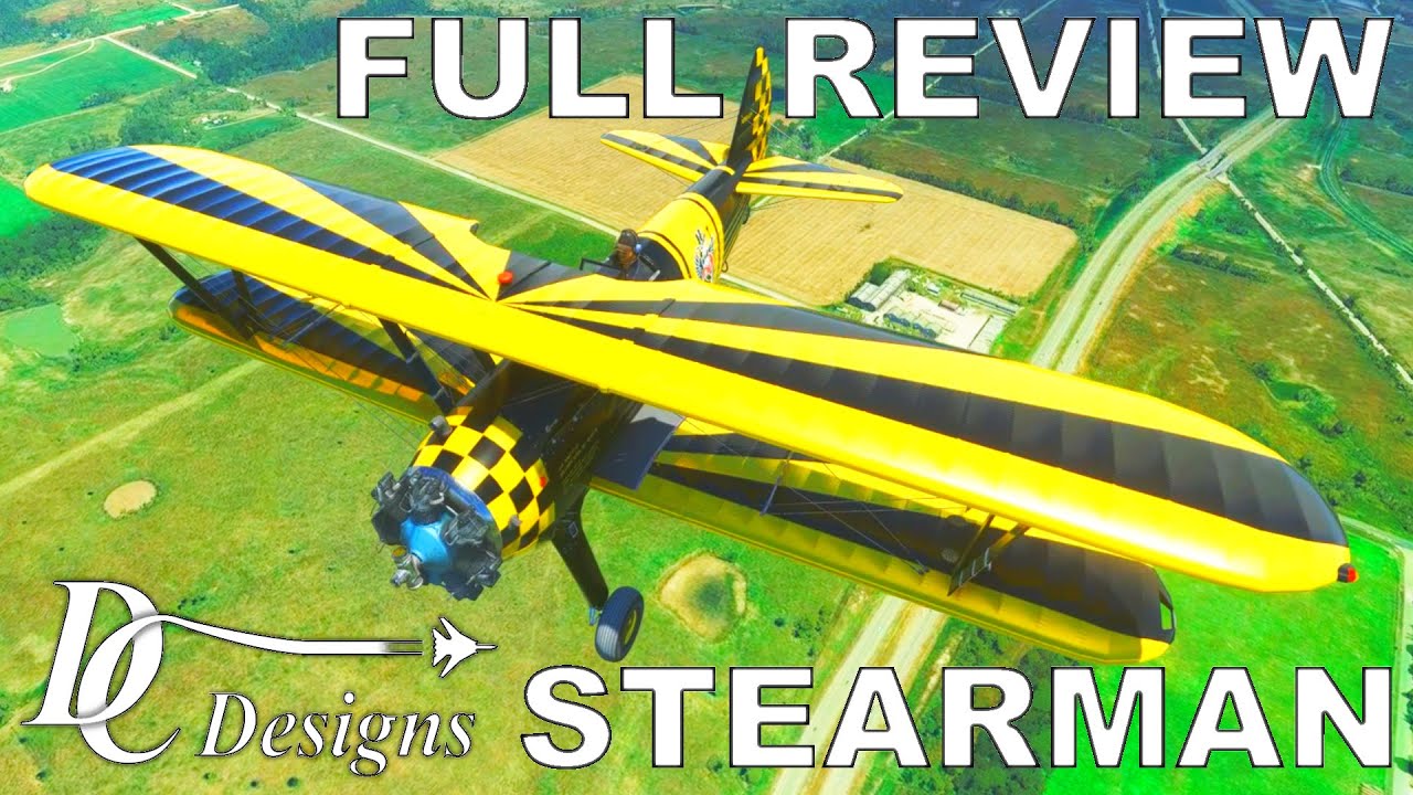 DC Designs / Just Flight PT17 Stearman | Full Flight Review | Microsoft Flight Simulator