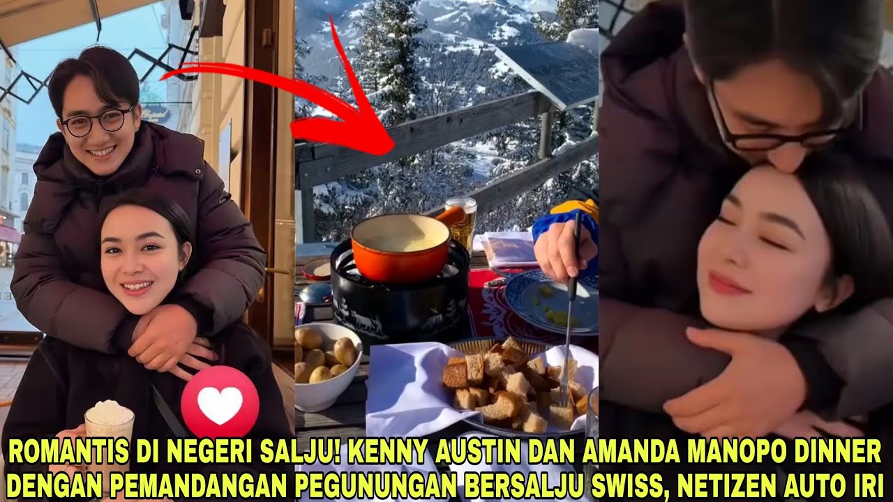 Romantis di Negeri Salju❗Kenny Austin & Amanda Manopo Dinner dengan Pemandangan Pegunungan Bersalju