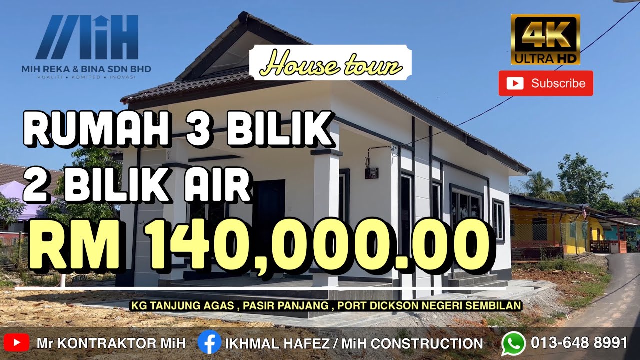 3 BILIK 2 BILIK AIR | MIH REKA BINA SDN BHD | BINA RUMAH ATAS TANAH SENDIRI