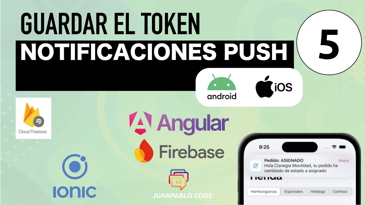 Notificaciones push - obtener y guardar el token de usuario en Firestore.