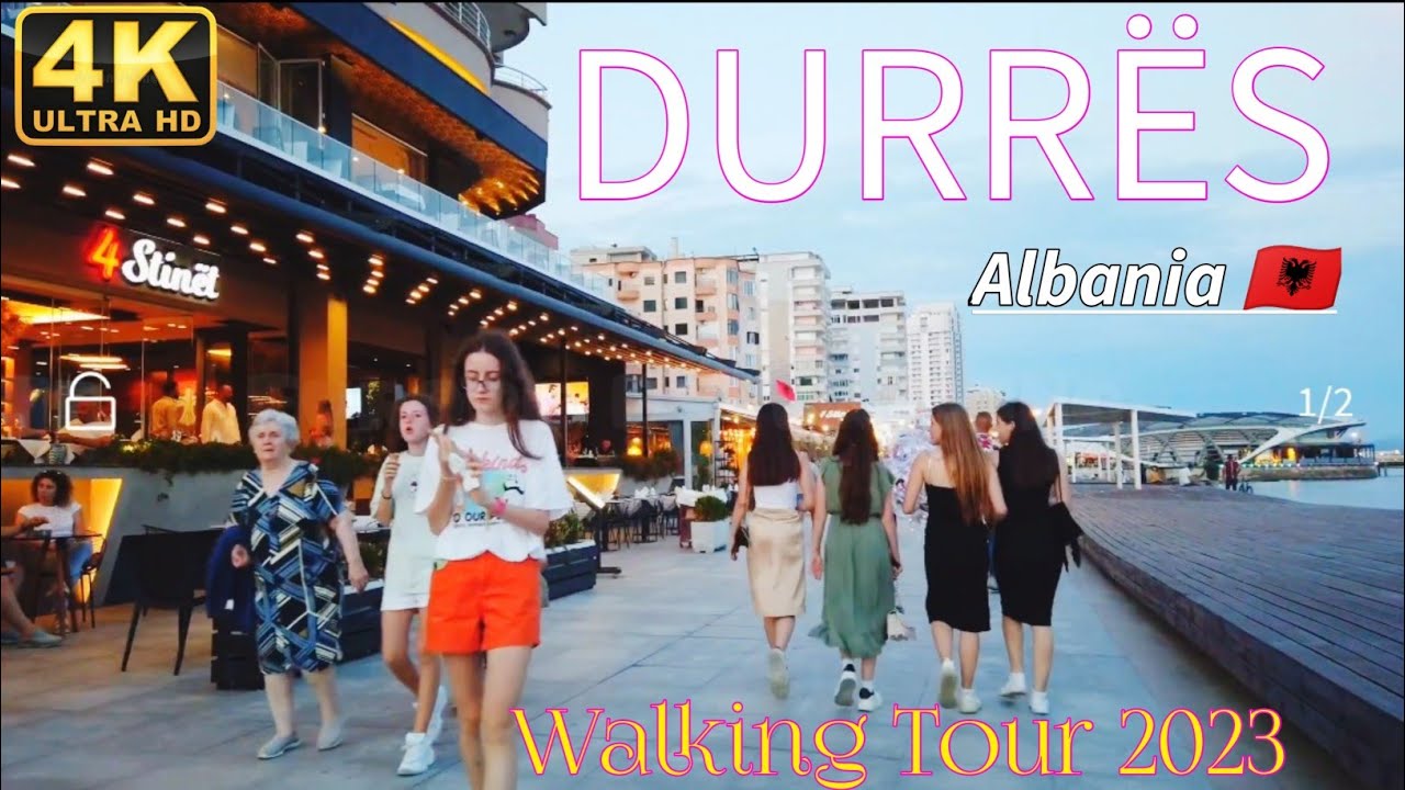 Durrës / Albania🇦🇱 Walking Tour 4K 60FPS Street Walking #durrës #albania #walking #tour