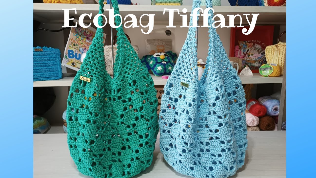 Ecobag de crochê Tiffany