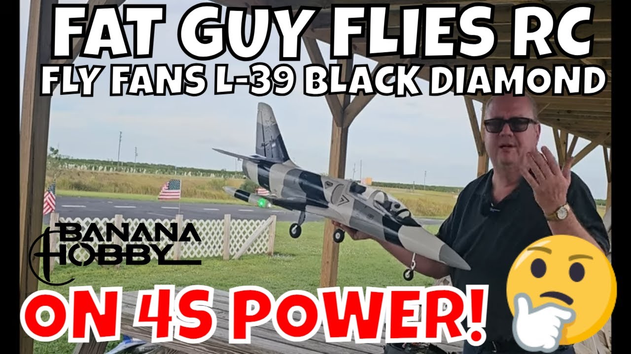 FLYFANS L-39 64 BLACK DIAMOND ON 4S POWER by FGFRC #aviation #rcjets