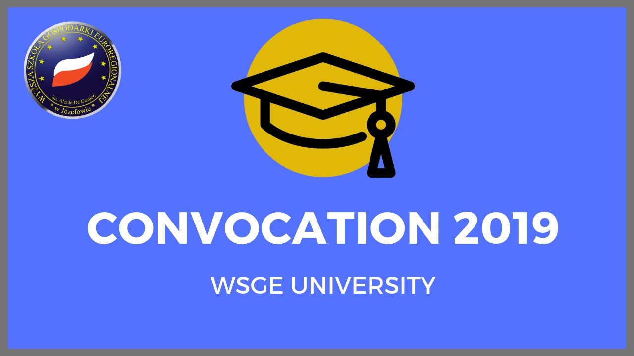 WSGE convocation 2019