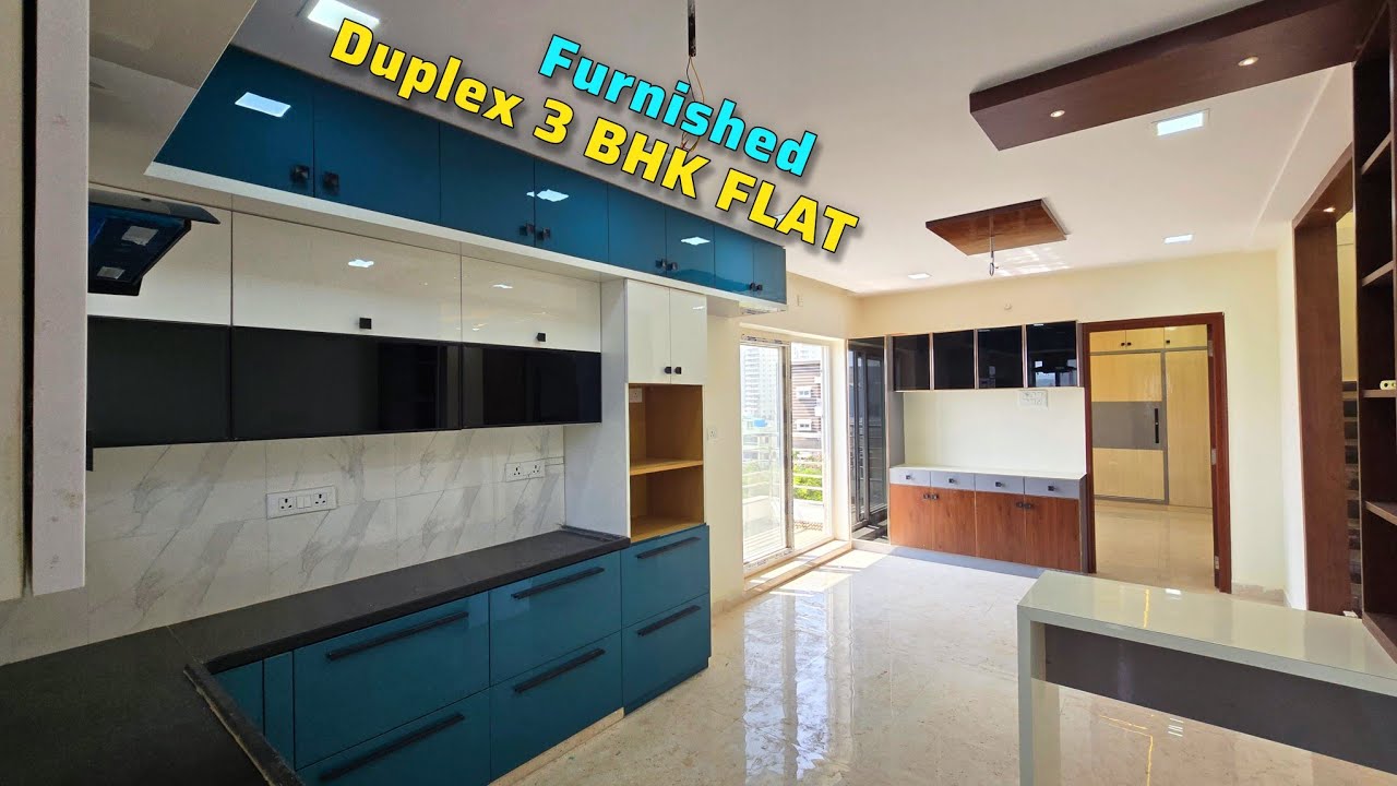 Furnished 3 BHK DUPLEX Flat For Sale [ East Facing ] Complete Greenery View From Balcony Hyderabad 