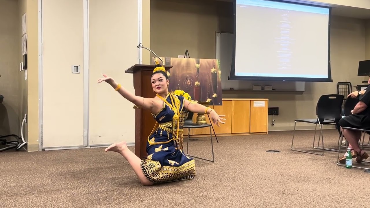 Isabel Marie Hernandez, Champa Noy Executive Director/Teacher performing the Wishing dance