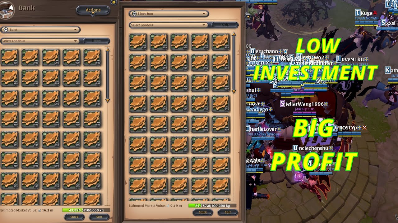 Profit from Refining Low tier Hide || Albion online
