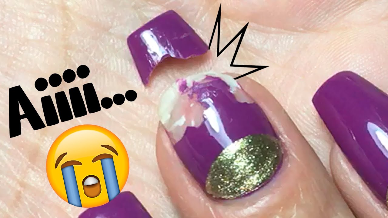 COMO CONSERTAR UNHA QUEBRADA #04  ‹ Unhas da Lalá ›