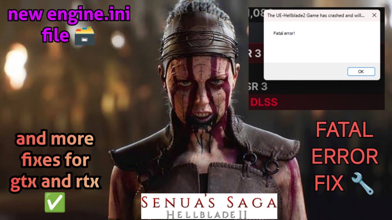 How to Fix Fatal Error Crash in Hellblade 2 With FSR 3 Mod [Gtx-Amd]