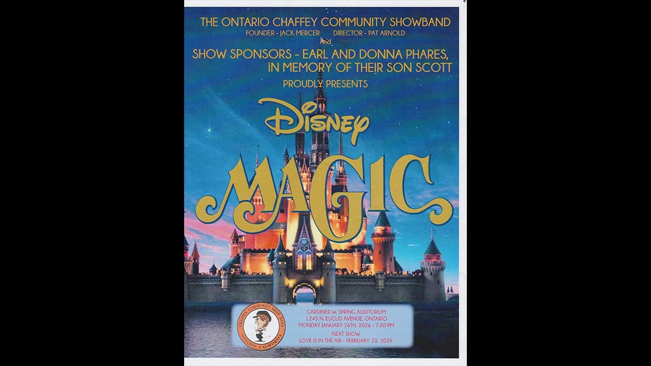 Ontario Chaffey Show Band Disney Magic