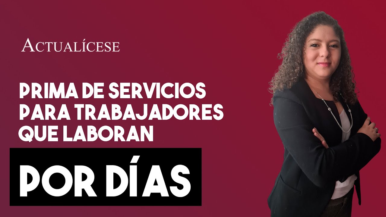 Cálculo de la prima para trabajadores del servicio doméstico que laboran por días