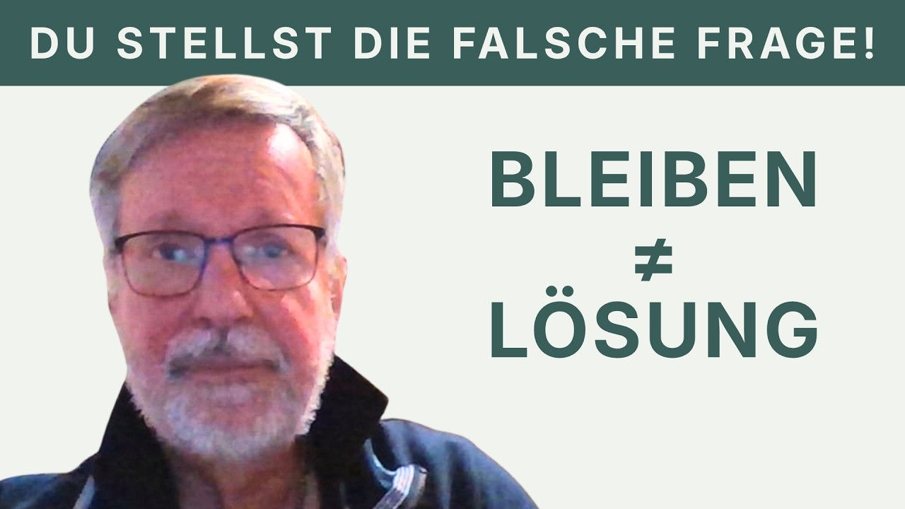 Bleiben oder gehen? Du stellst die falsche Frage. | NAVORES