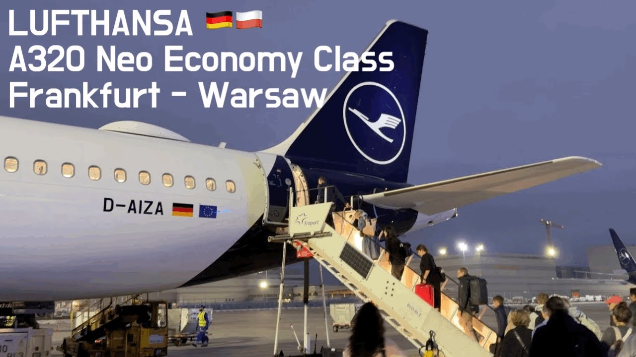 Lufthansa Frankfurt Airport to Warsaw A320 NEO 쇼팽 콩쿨이 열리는 폴란드 바르샤바로 루프트한자 프랑크푸르트 출발 탑승기