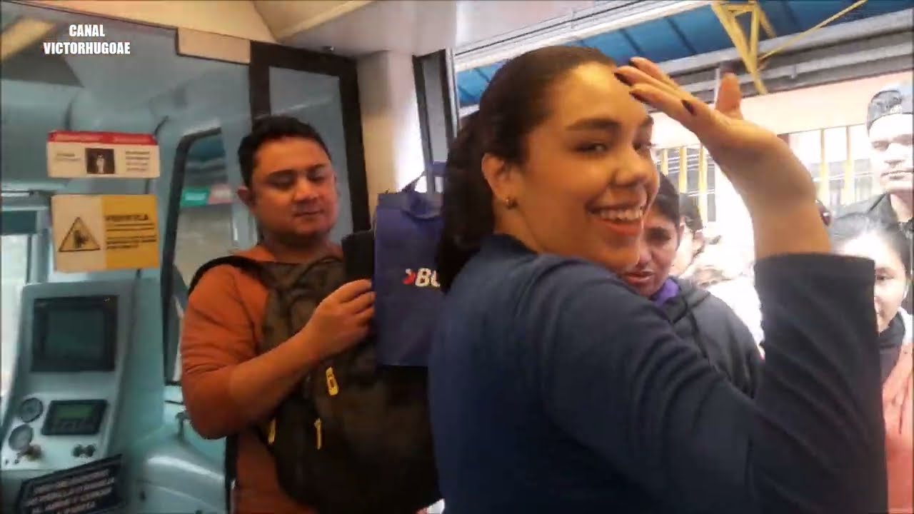 Tren BCP --Viajando en Linea 1 del Metro de Lima.  Julio 2024.