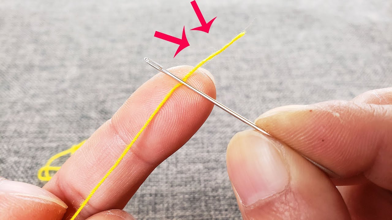 老奶奶传授穿针绝活，线头自动穿过针孔，百试百灵，学会值得试试